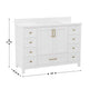 White |#| 48 Inch Bathroom Vanity with Sink, Storage Cabinet, and 9 Drawers in White