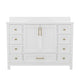 White |#| 48 Inch Bathroom Vanity with Sink, Storage Cabinet, and 9 Drawers in White