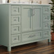 Gray |#| 48 Inch Bathroom Vanity with Sink, Storage Cabinet, and 9 Drawers in Gray