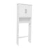 White |#| Modern Over the Toilet Cabinet with Shelves and Magnetic Closure Doors - White