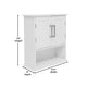 White |#| Modern Bathroom Wall Mount Medicine Cabinet with Magnetic Close Doors in White