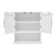 White |#| Modern Bathroom Wall Mount Medicine Cabinet with Magnetic Close Doors in White
