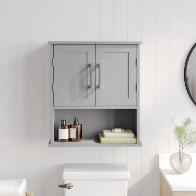 Modern Bathroom Wall Mount Medicine Cabinet with Magnetic Close Doors - View 2