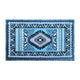 Turquoise,2' x 3' |#| Southwestern Style Patterned Area Rug in Turquoise, Gray, Black - 2' x 3'