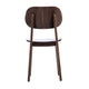 Antique Copper |#| Commercial Solid Wood Dining Chair with Curved Backrest in Antique Copper