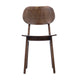 Antique Copper |#| Commercial Solid Wood Dining Chair with Curved Backrest in Antique Copper