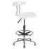 Vibrant Chrome Drafting Stool with Tractor Seat