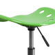 Apple Green |#| Vibrant Apple Green Tractor Seat and Chrome Stool - Drafting & Office Stools