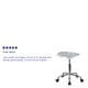 Silver |#| Vibrant Silver Tractor Seat and Chrome Stool - Drafting & Office Stools