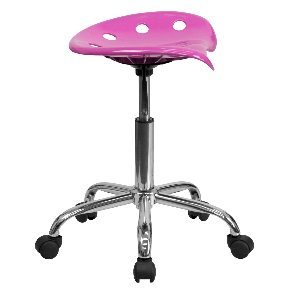 Candy Heart |#| Vibrant Candy Heart Tractor Seat and Chrome Stool - Drafting & Office Stools