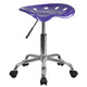 Violet |#| Vibrant Violet Tractor Seat and Chrome Stool - Drafting & Office Stools