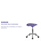 Violet |#| Vibrant Violet Tractor Seat and Chrome Stool - Drafting & Office Stools