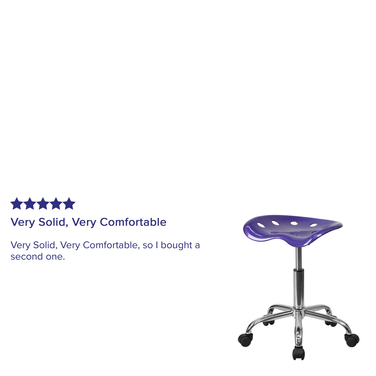 Violet |#| Vibrant Violet Tractor Seat and Chrome Stool - Drafting & Office Stools