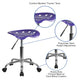 Violet |#| Vibrant Violet Tractor Seat and Chrome Stool - Drafting & Office Stools