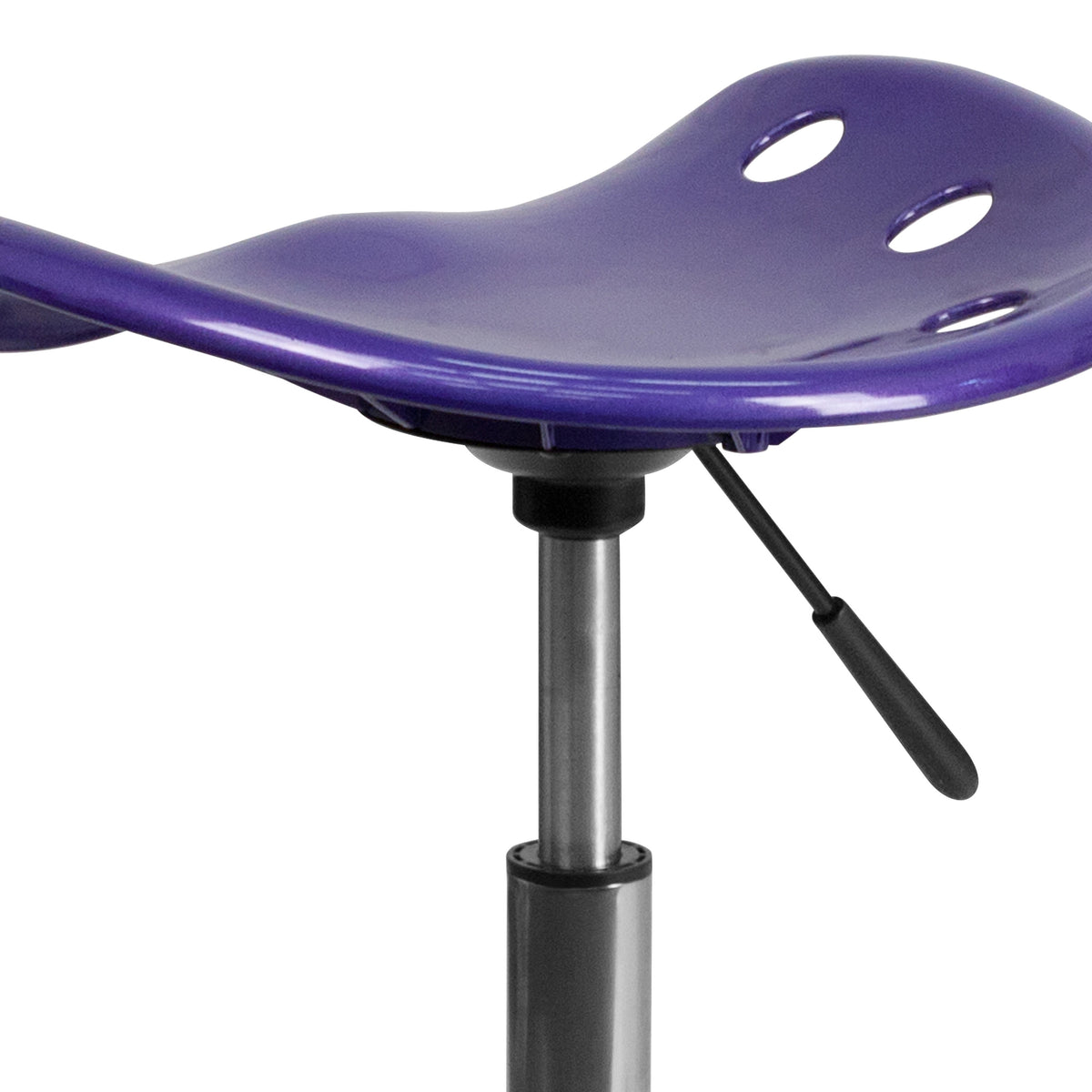 Violet |#| Vibrant Violet Tractor Seat and Chrome Stool - Drafting & Office Stools