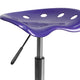 Violet |#| Vibrant Violet Tractor Seat and Chrome Stool - Drafting & Office Stools