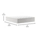 King |#| Commercial 14 Inch Memory Foam and Pocket Spring Hybrid Mattress in a Box - King