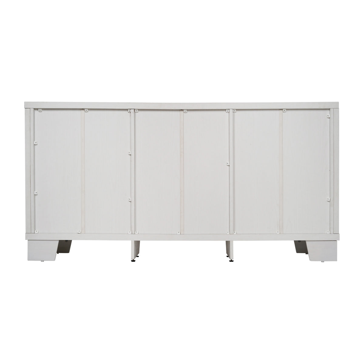 White |#| 59" Engineered Wood Buffet Sideboard Storage Cabinet w/ 3 Drawers, Doors in Wht