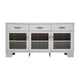 White |#| 59" Engineered Wood Buffet Sideboard Storage Cabinet w/ 3 Drawers, Doors in Wht
