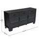 Black |#| 59" Engineered Wood Buffet Sideboard Storage Cabinet w/ 3 Drawers, Doors in Blk