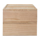 Light Natural |#| Set of 3 Paulownia Wood Storage Boxes with Pullout Drawers in Light Natural