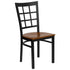 Window Back Metal Restaurant Chair