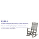 Gray |#| Outdoor Patio All-Weather Poly Resin Wood Rocking Chair in Gray