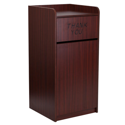 Wood Tray Top Receptacle - View 1