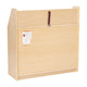 Kid Friendly Wooden Bookshelf in Natural Finish with 3 Display Shelves