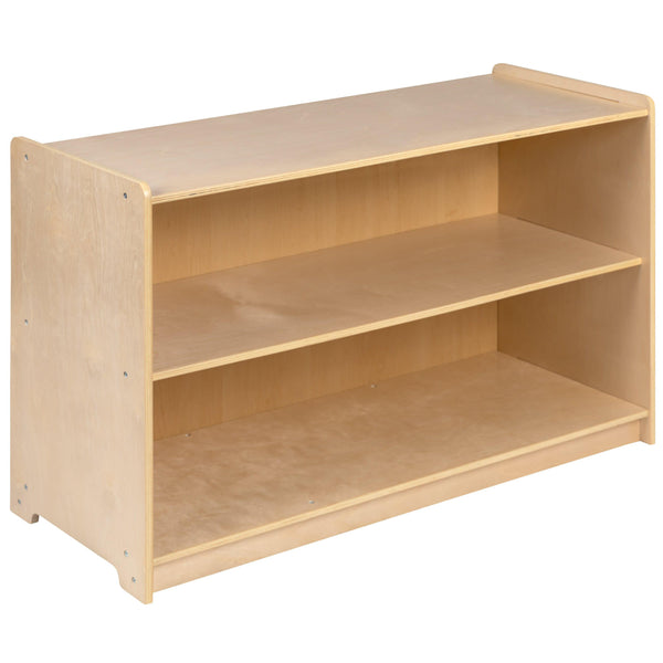 24"H x 36"L |#| Wooden 2 Section School Classroom Storage Cabinet for Commercial or Home Use
