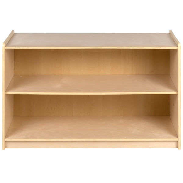 24"H x 36"L |#| Wooden 2 Section School Classroom Storage Cabinet for Commercial or Home Use