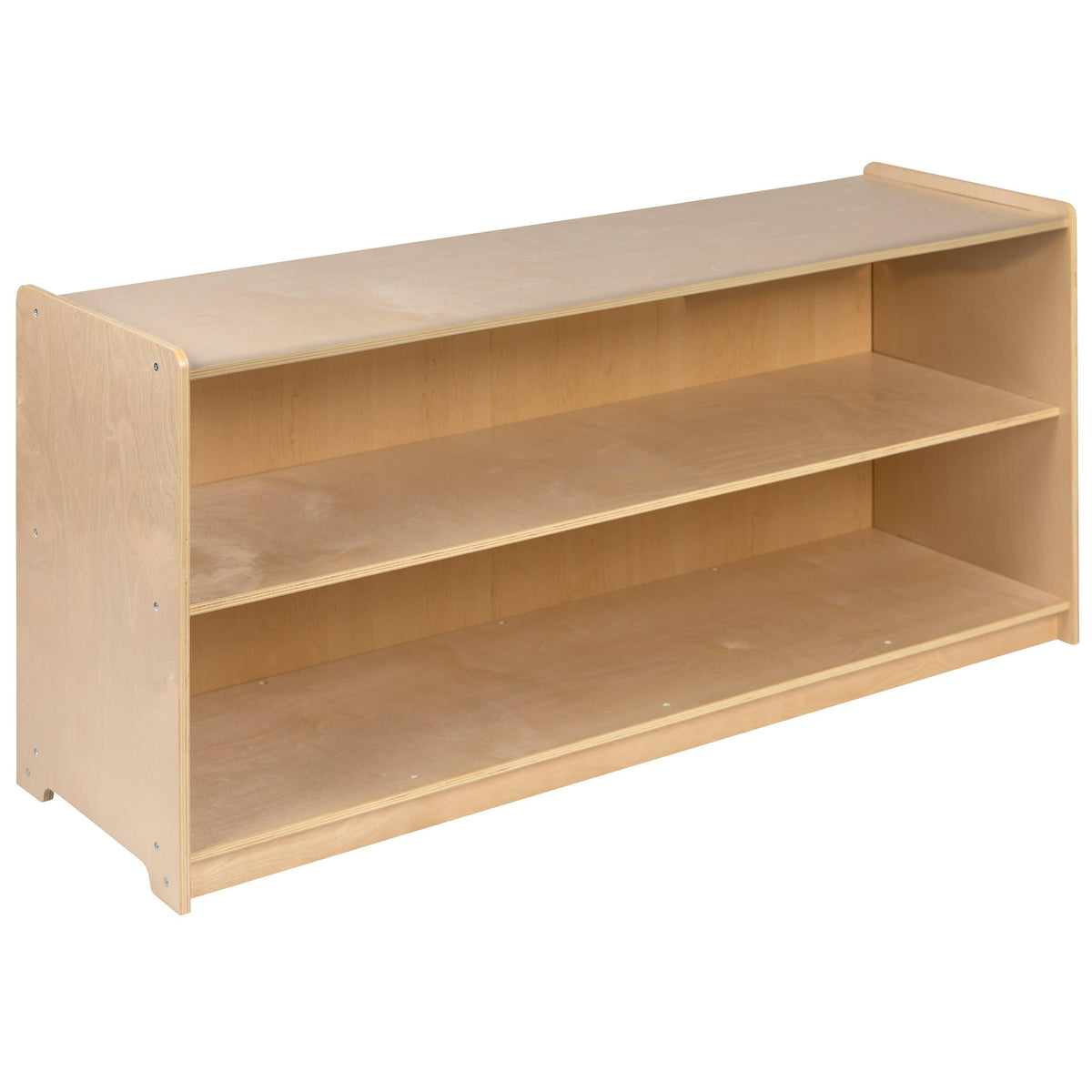 24"H x 48"L |#| Wooden 2 Section School Classroom Storage Cabinet for Commercial or Home Use