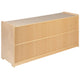 24"H x 48"L |#| Wooden 2 Section School Classroom Storage Cabinet for Commercial or Home Use