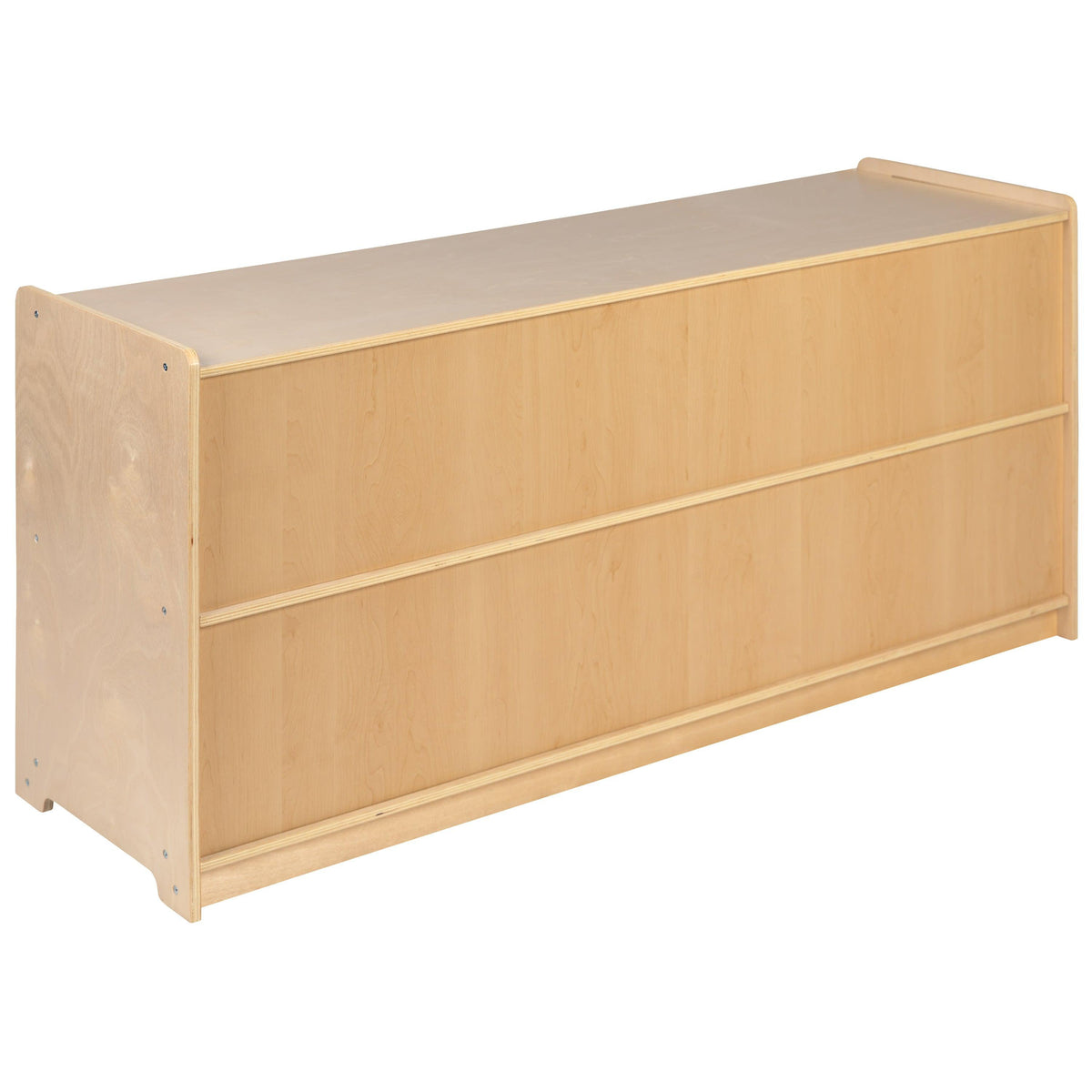 24"H x 48"L |#| Wooden 2 Section School Classroom Storage Cabinet for Commercial or Home Use
