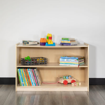 Wooden School Classroom Storage Cabinet for Commercial or Home Use - Safe, Kid Friendly Design (Natural)