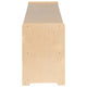 24"H x 48"L |#| Wooden 2 Section School Classroom Storage Cabinet for Commercial or Home Use