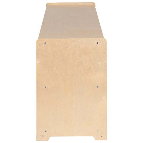 24"H x 48"L |#| Wooden 2 Section School Classroom Storage Cabinet for Commercial or Home Use