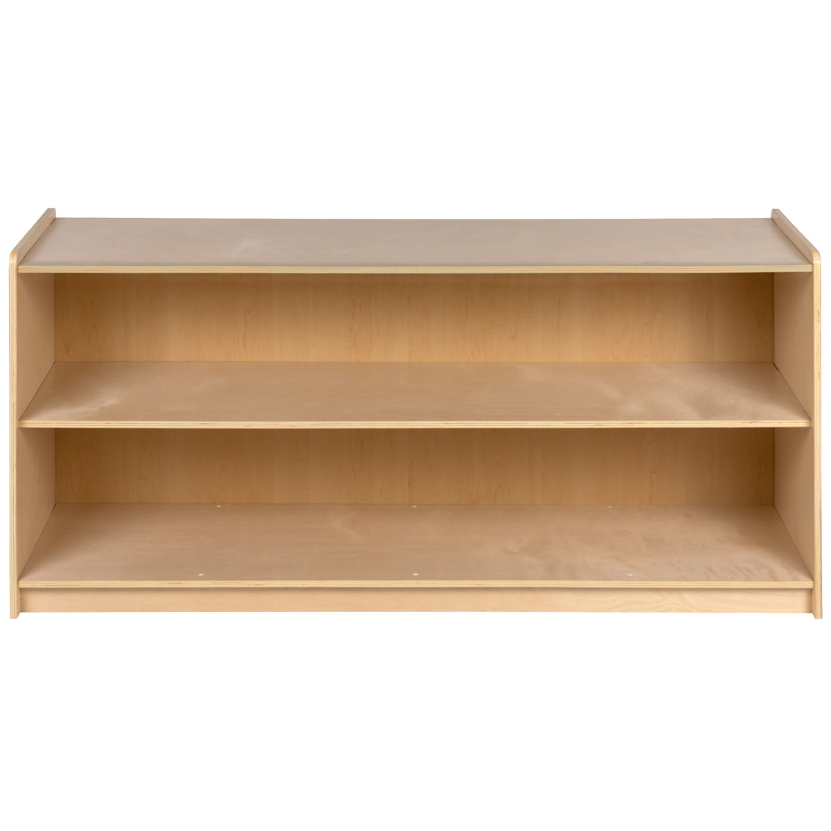 24"H x 48"L |#| Wooden 2 Section School Classroom Storage Cabinet for Commercial or Home Use
