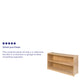 30"H x 48"L |#| Wooden 2 Section School Classroom Storage Cabinet for Commercial or Home Use