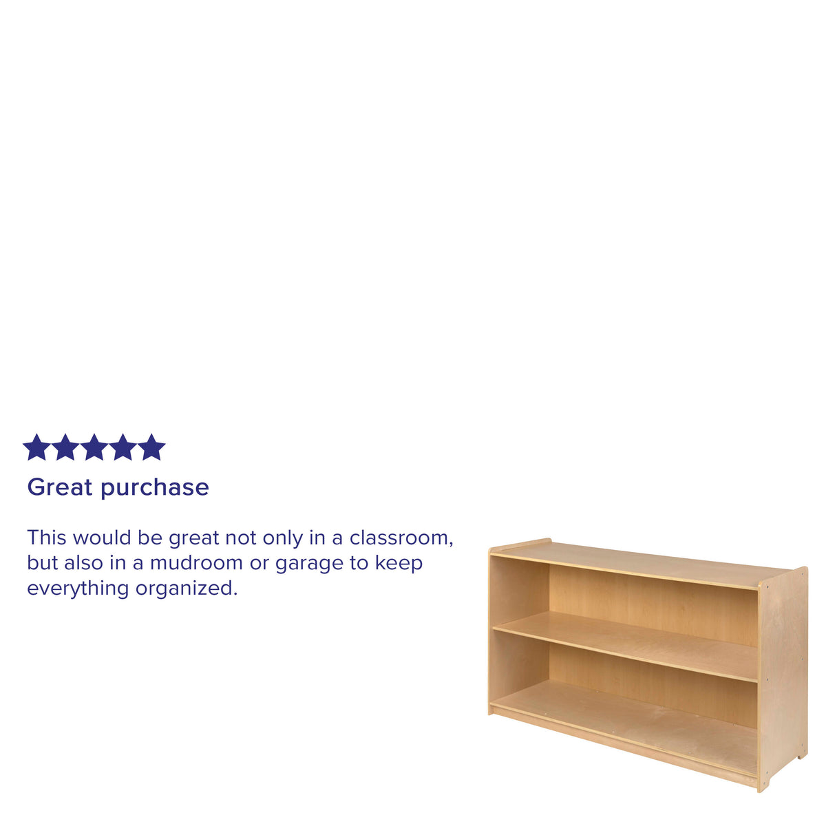 30"H x 48"L |#| Wooden 2 Section School Classroom Storage Cabinet for Commercial or Home Use
