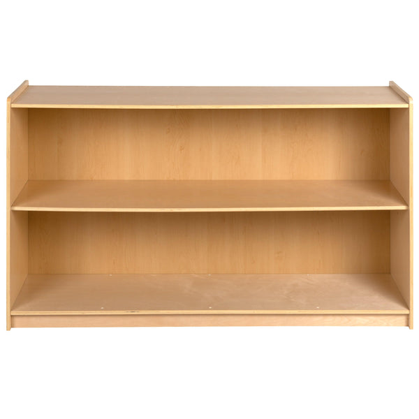 30"H x 48"L |#| Wooden 2 Section School Classroom Storage Cabinet for Commercial or Home Use