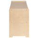 24"H x 36"L |#| Wooden 2 Section School Classroom Storage Cabinet for Commercial or Home Use