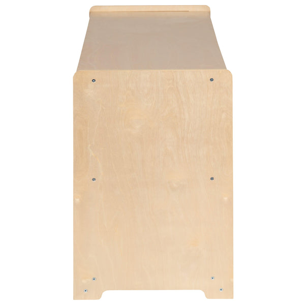 24"H x 36"L |#| Wooden 2 Section School Classroom Storage Cabinet for Commercial or Home Use