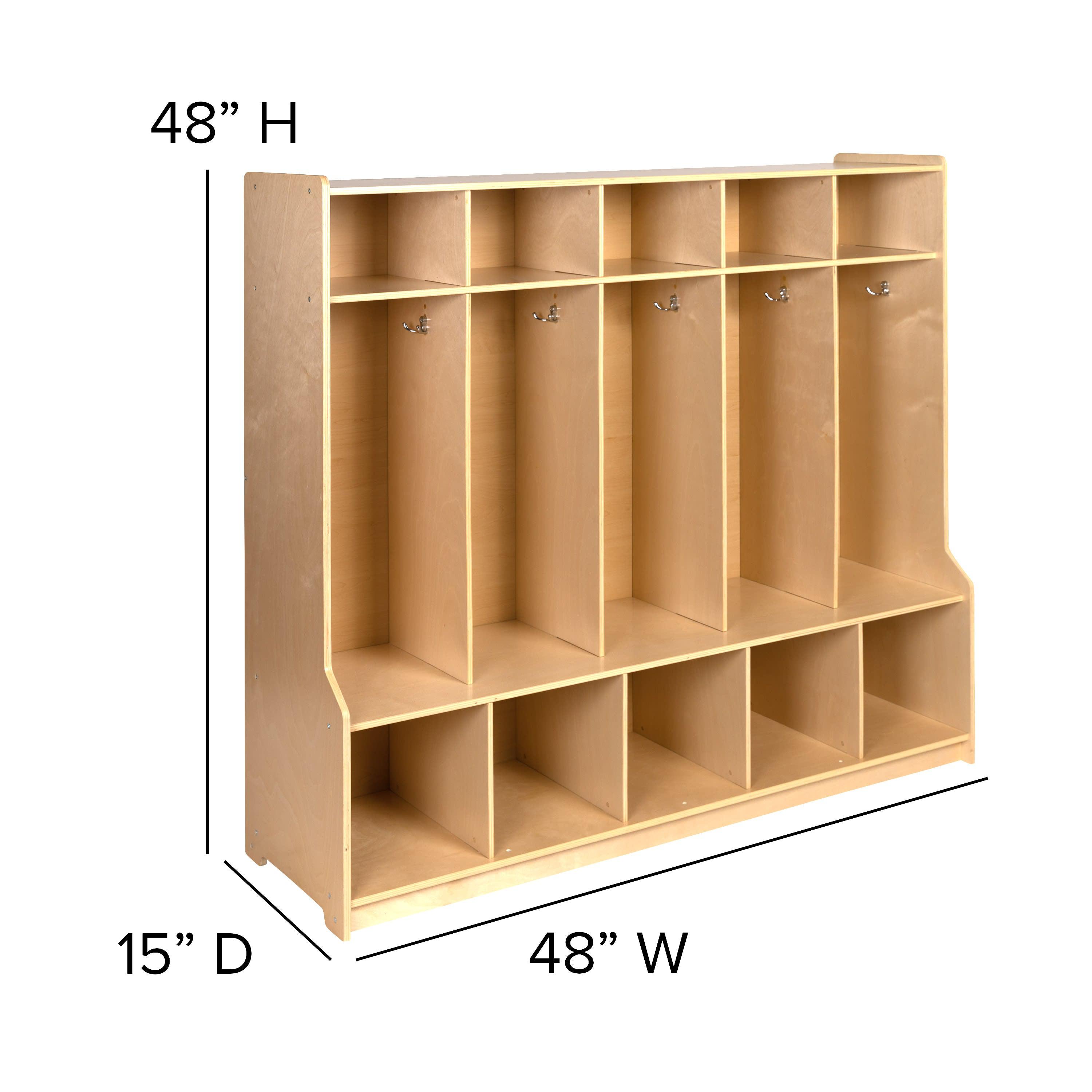 Coat deals cubby storage
