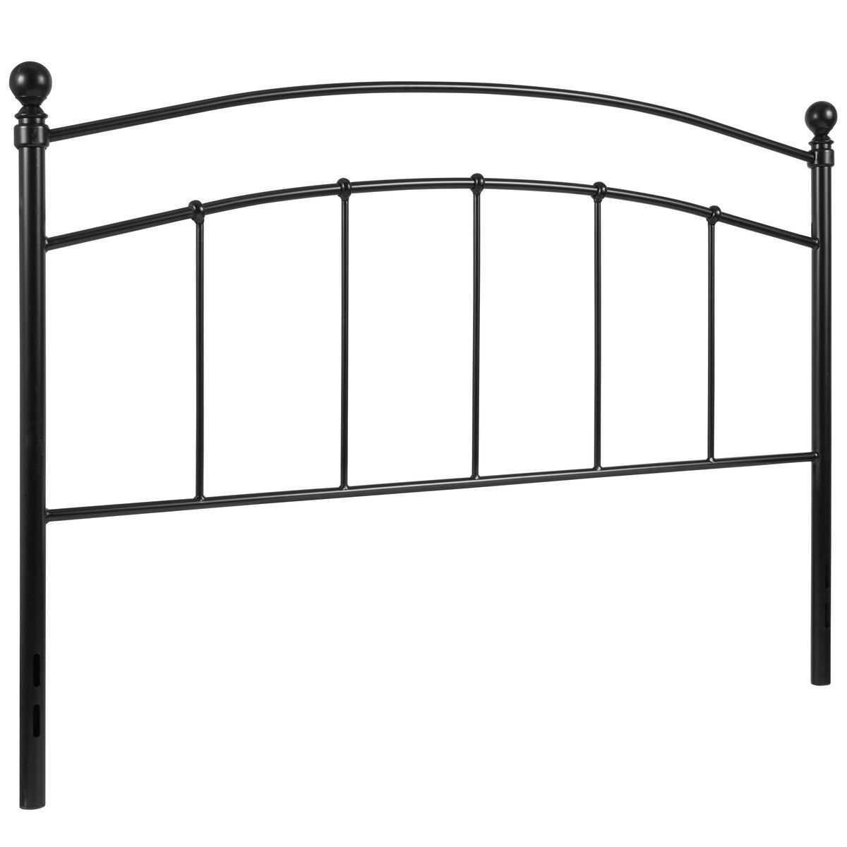 Black,Queen |#| Decorative Black Metal Queen Size Headboard - Bedroom Furniture - Modern