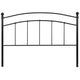 Black,Queen |#| Decorative Black Metal Queen Size Headboard - Bedroom Furniture - Modern