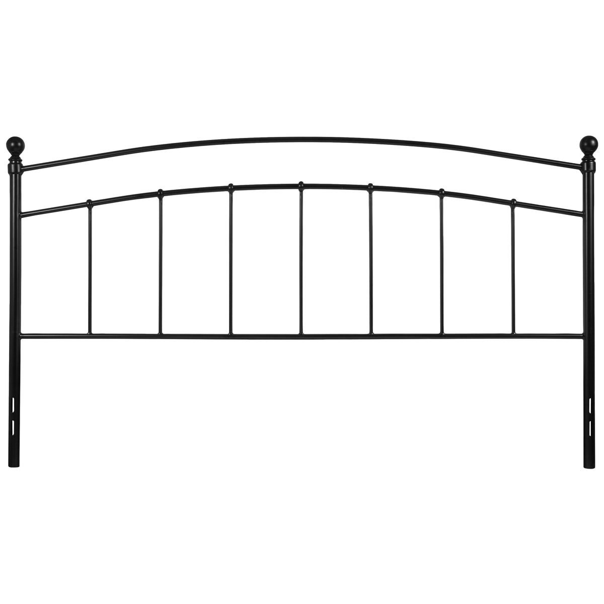 Black,King |#| Decorative Black Metal King Size Headboard - Bedroom Furniture - Modern