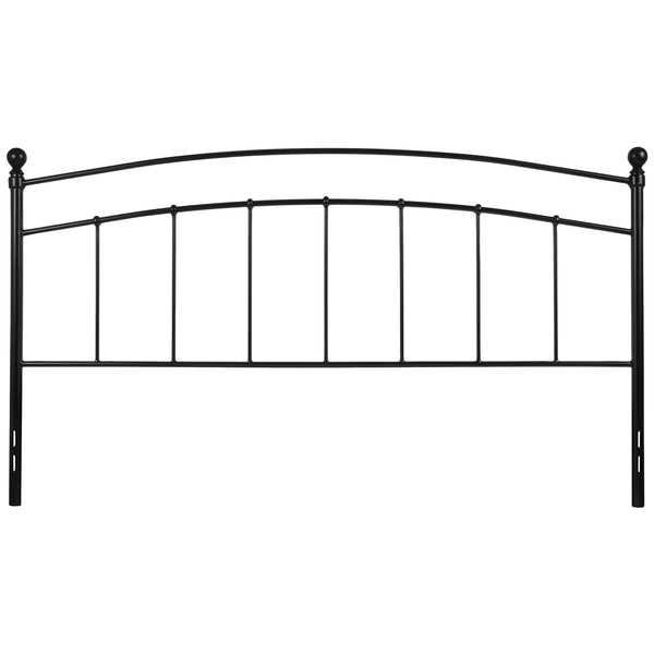 Black,King |#| Decorative Black Metal King Size Headboard - Bedroom Furniture - Modern