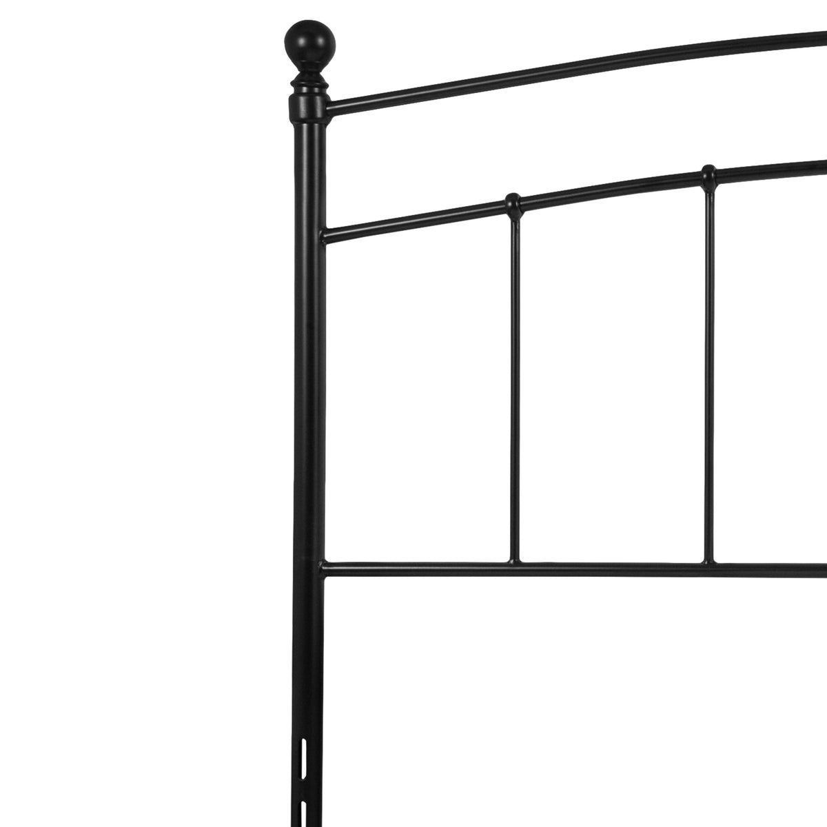 Black,King |#| Decorative Black Metal King Size Headboard - Bedroom Furniture - Modern