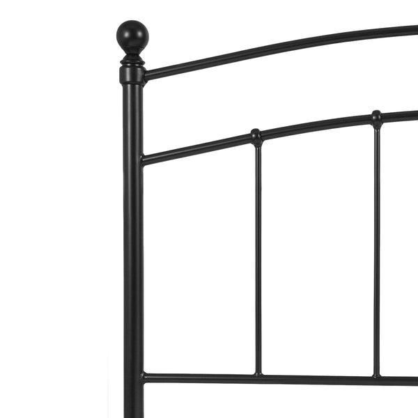 Black,Full |#| Decorative Black Metal Full Size Headboard - Bedroom Furniture - Modern